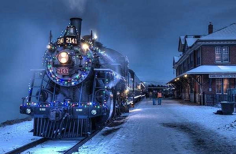 HD holiday train wallpapers | Peakpx