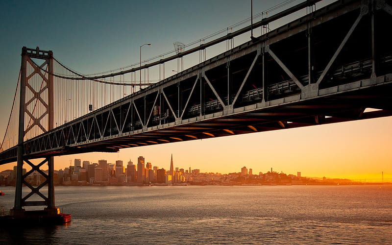 Golden Gate Bridge-city architecture, HD wallpaper
