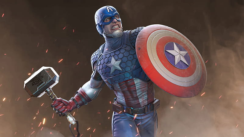2020 Captain America Artwork, captain-america, superheroes, artwork, artist, artstation, HD wallpaper