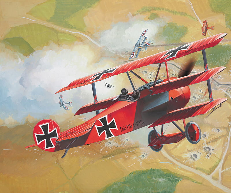 Red Baron, airplane, world war, ww1, HD wallpaper