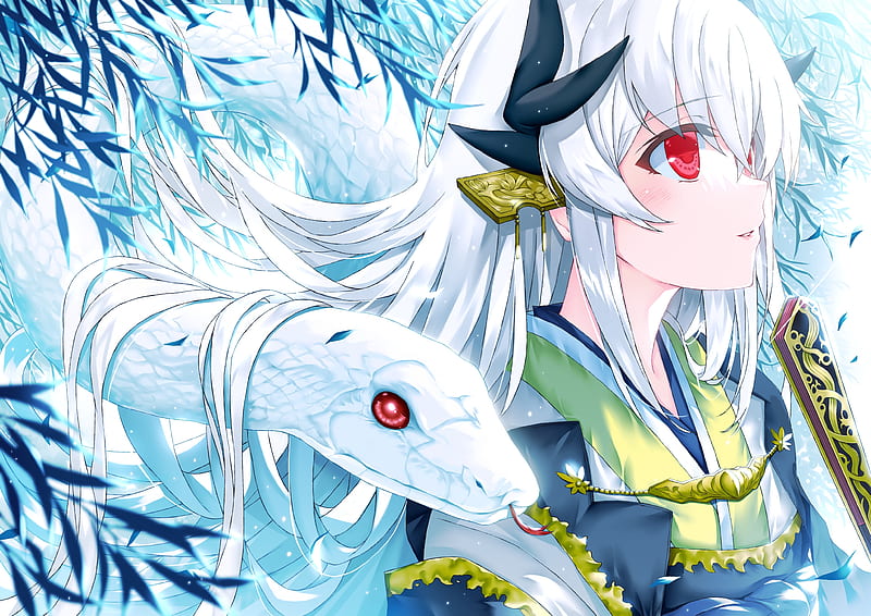 White Snake Lady white snake anime girls Legend of the White Snake #1080P  #wallpaper #hdwallpaper #desktop