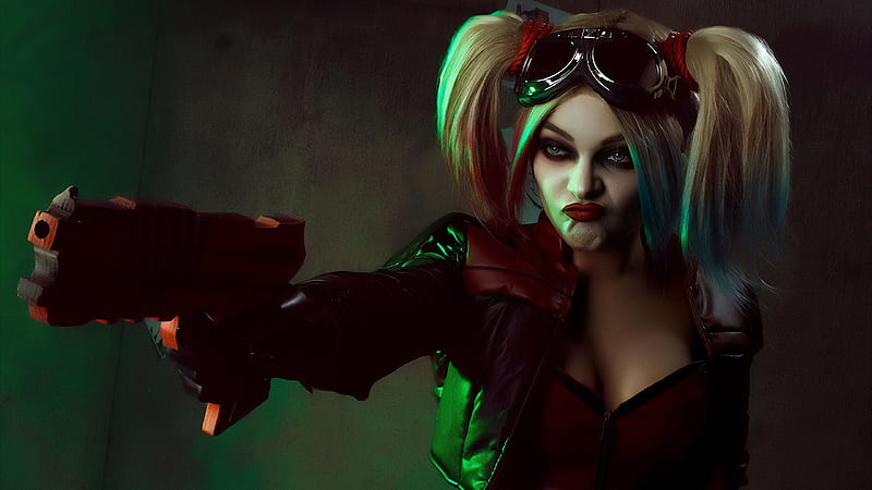 Harley Quinn Is Showing Gun With Angry Face Harley Quinn, HD wallpaper