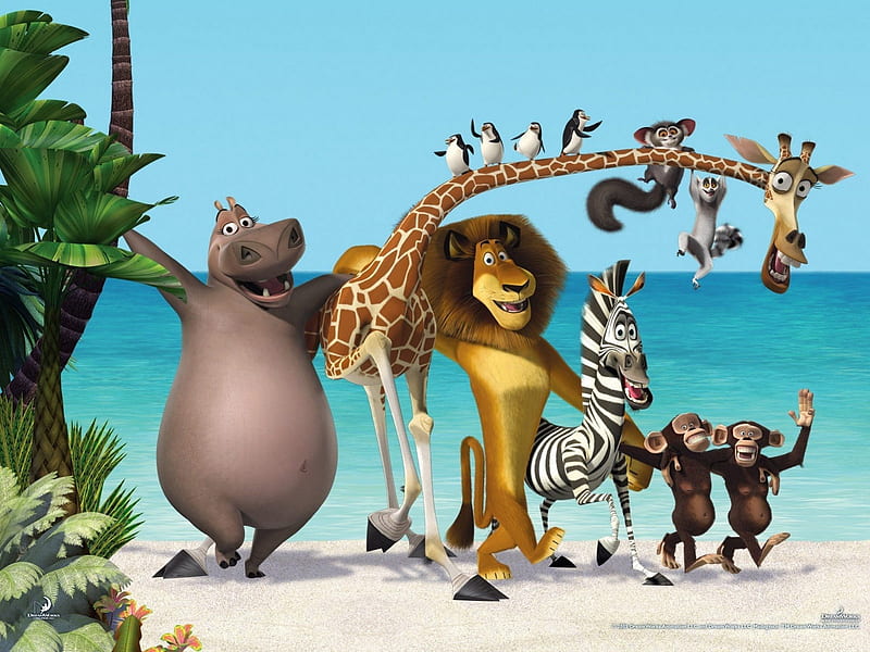 I like to move it move it, movie, madagascar, cartoon, lion, animal, HD wallpaper