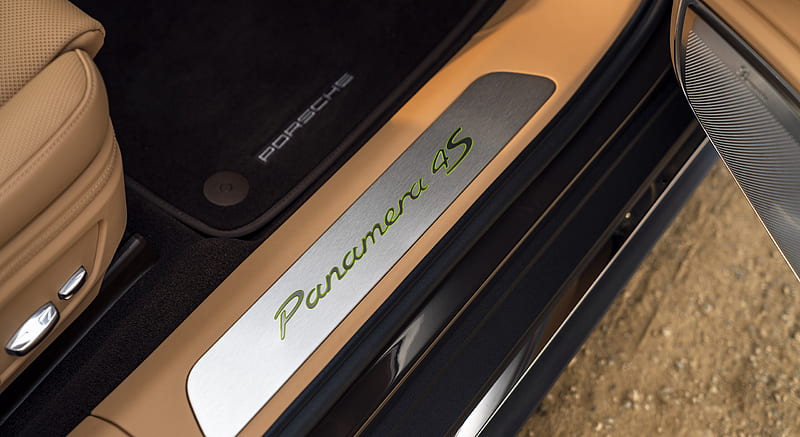 2021 Porsche Panamera 4S E-Hybrid (Color: Truffle Brown Metallic) - Door Sill , car, HD wallpaper