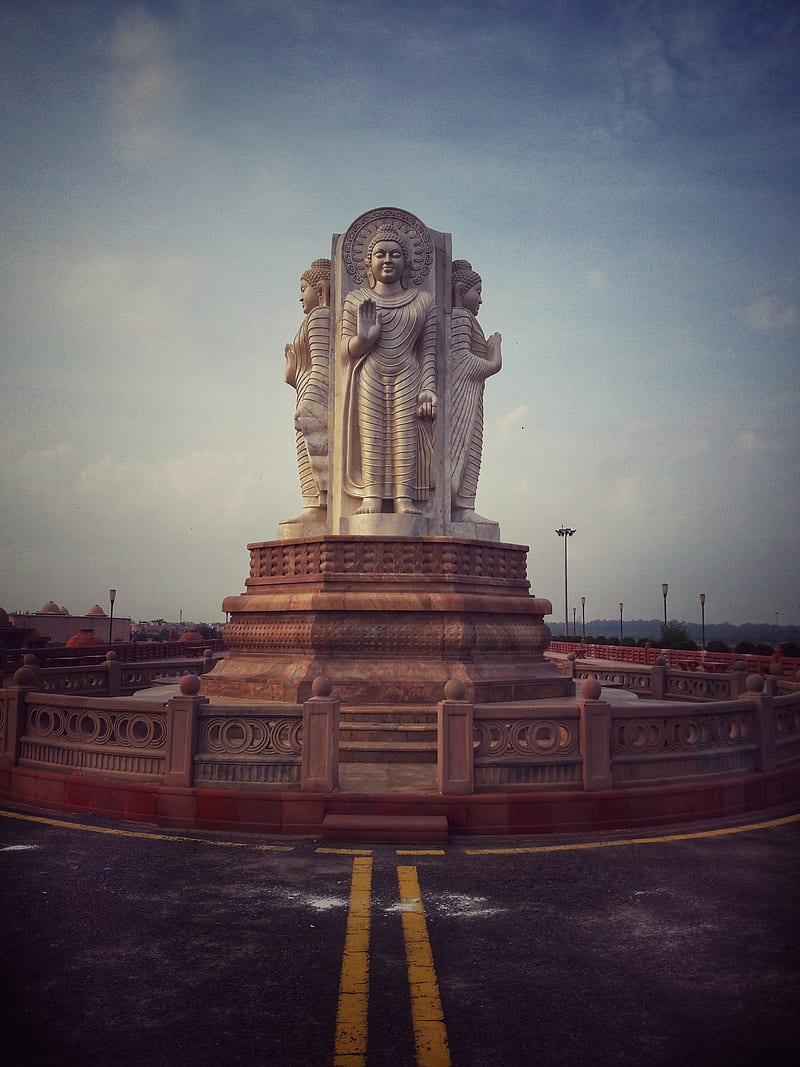 Buddha, city, creed, god, liberty, lord, new, statue, temple, HD phone wallpaper