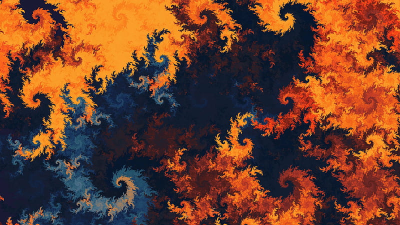 Multicolored Patterns Twisted Fractal Trippy Trippy, HD wallpaper