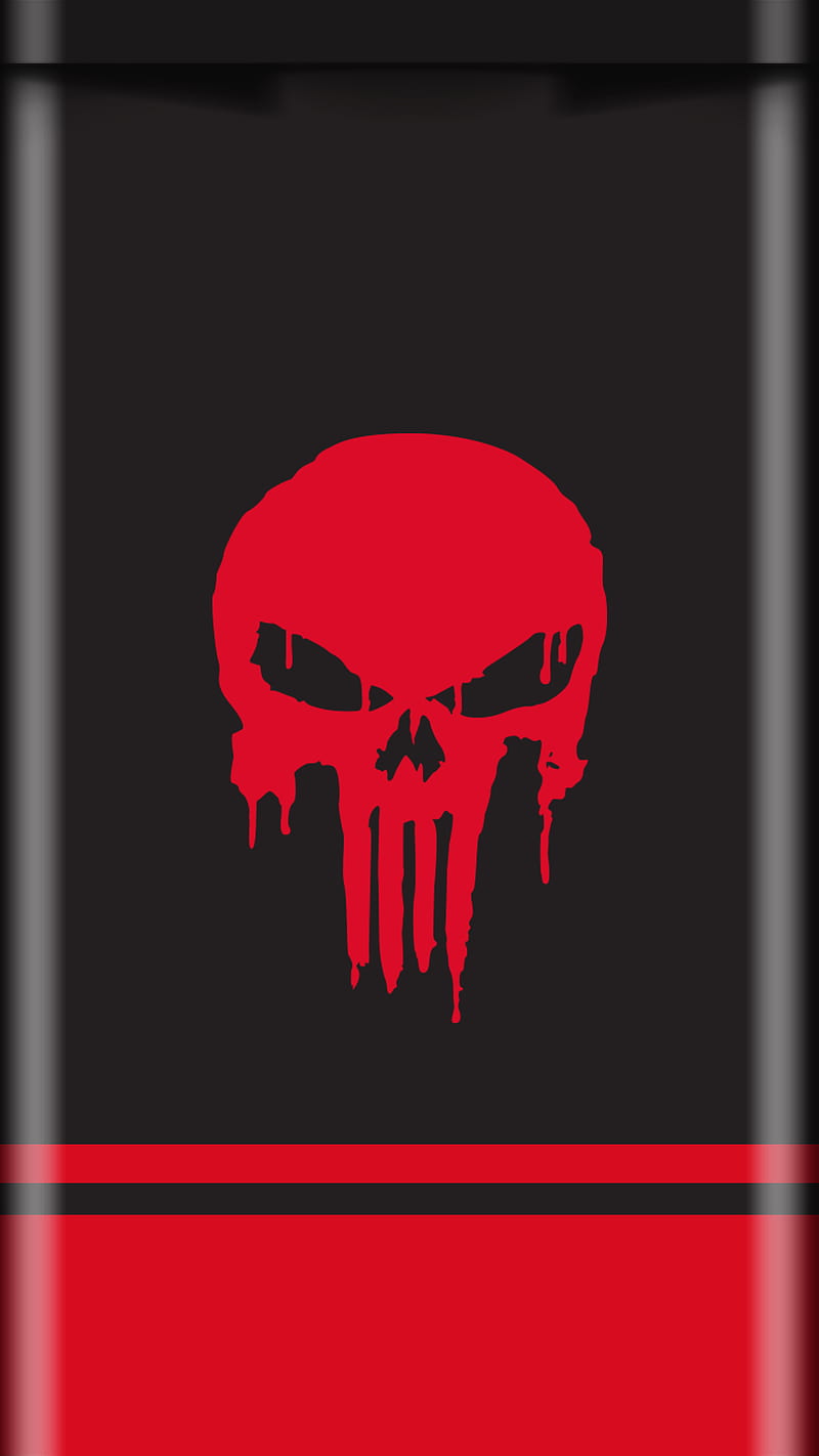 Punisher, 929, 2018, bright, colors, edge, flat, new, skull, trista hogue, HD phone wallpaper