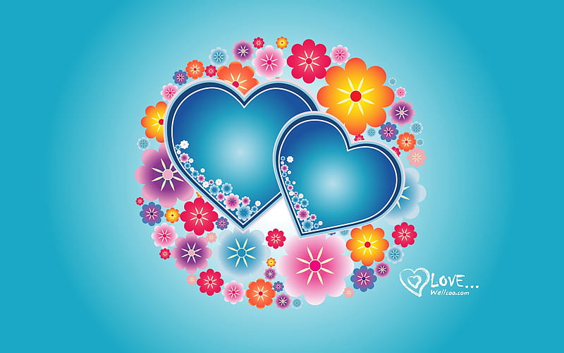 Elated - Valentines Day heart-shaped design 01, HD wallpaper