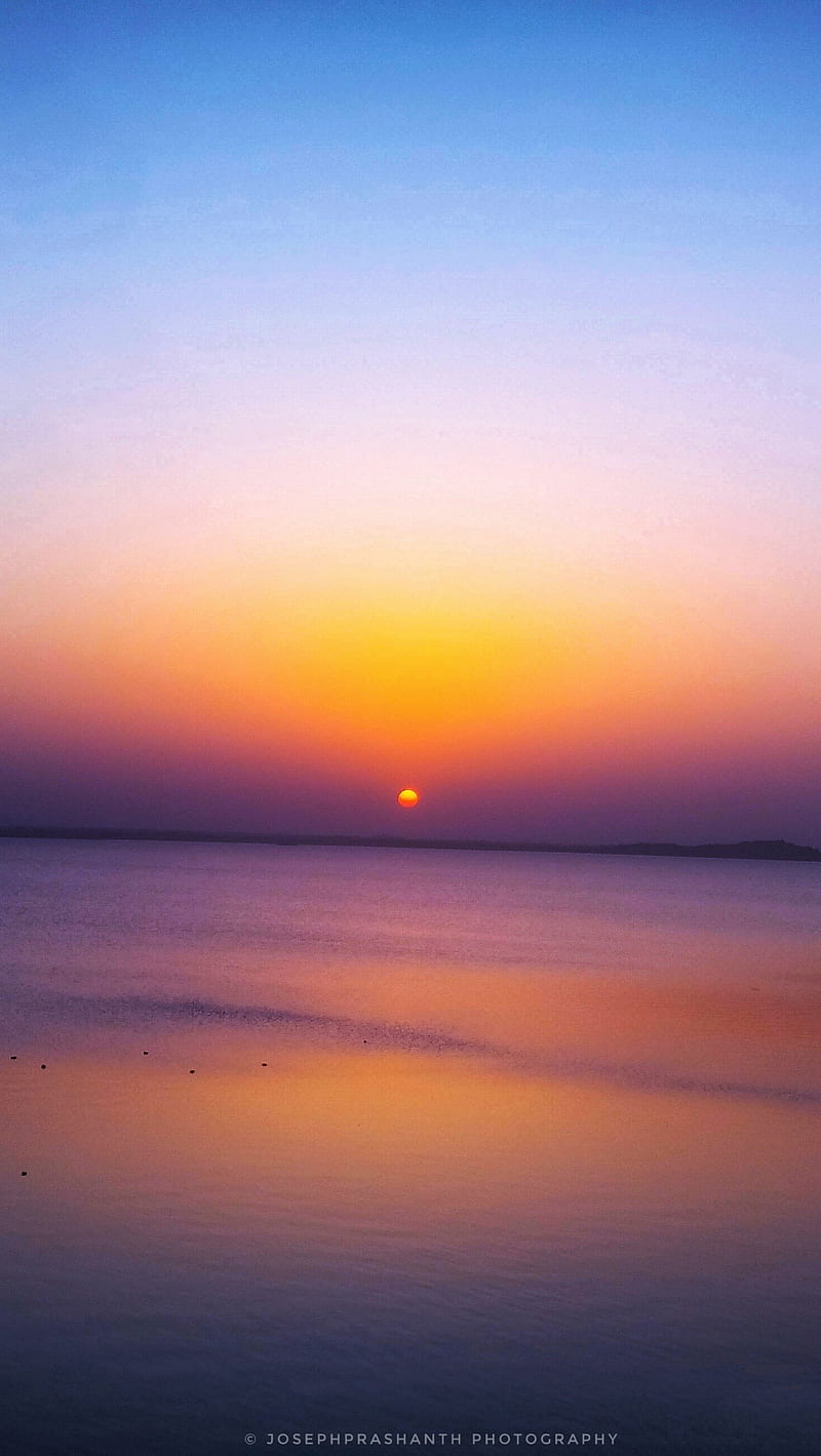 Sunset, horizon, orange, sky, stars, sun, sunsets, yellow, HD phone wallpaper