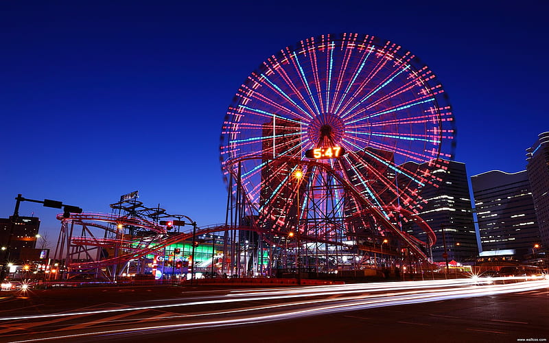 Yokohama Ferris Wheel, HD wallpaper