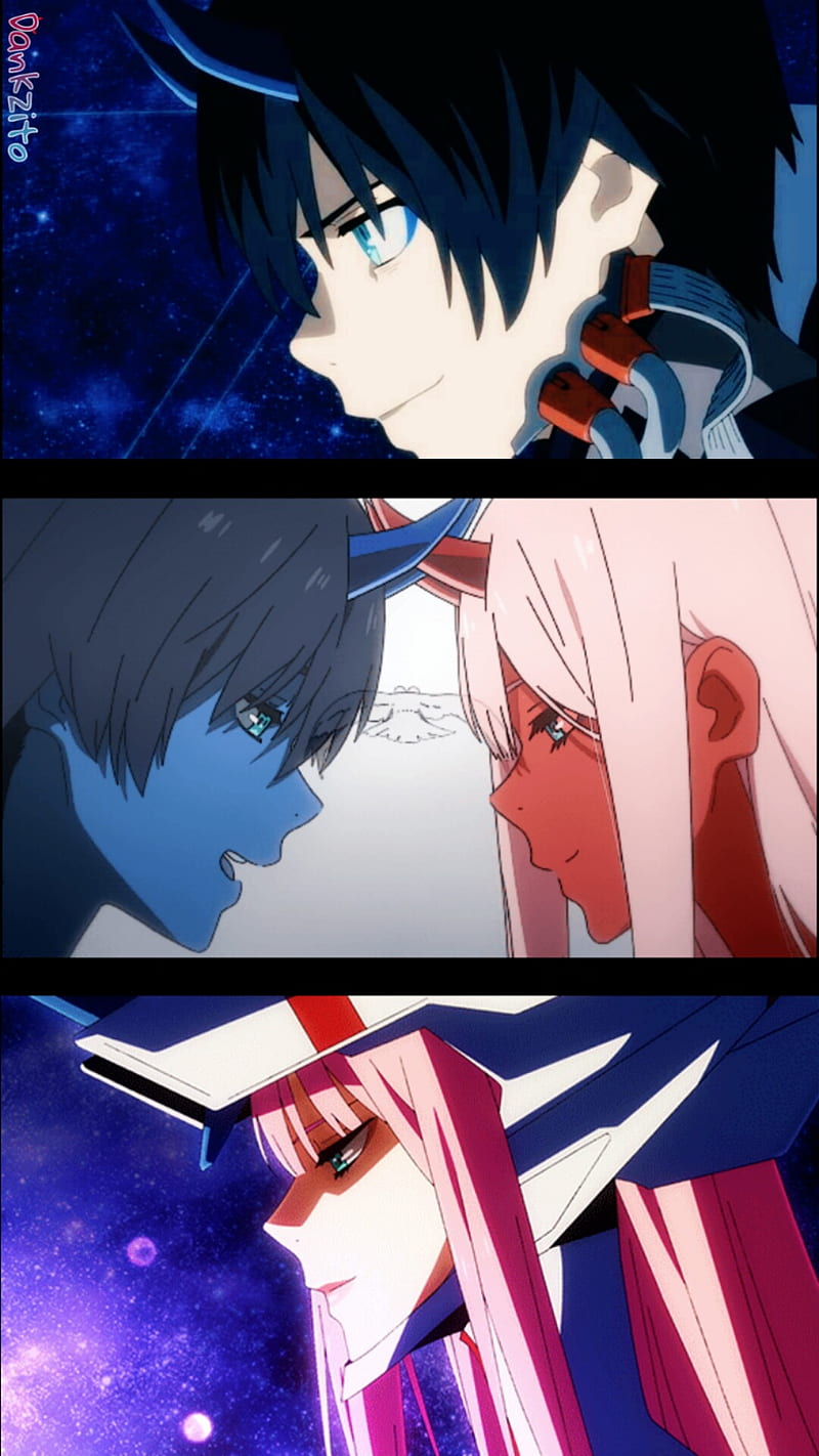 Darling in the franx, anime, blue, colors, darling in the franxx, , hiro,  red, HD phone wallpaper | Peakpx