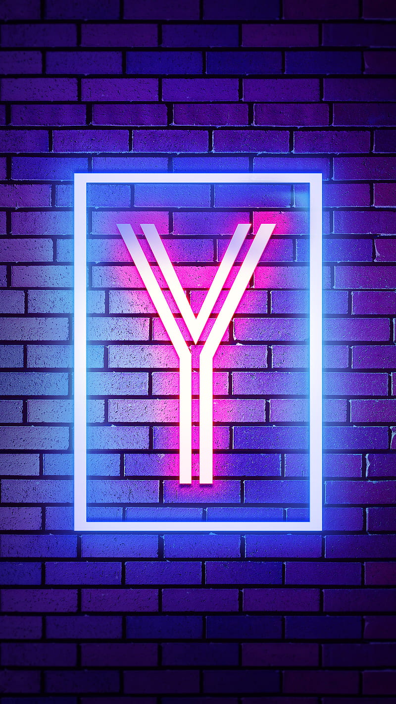 Y Neon, Neon Alphabet, Neon Y, Y Alphabet, HD phone wallpaper