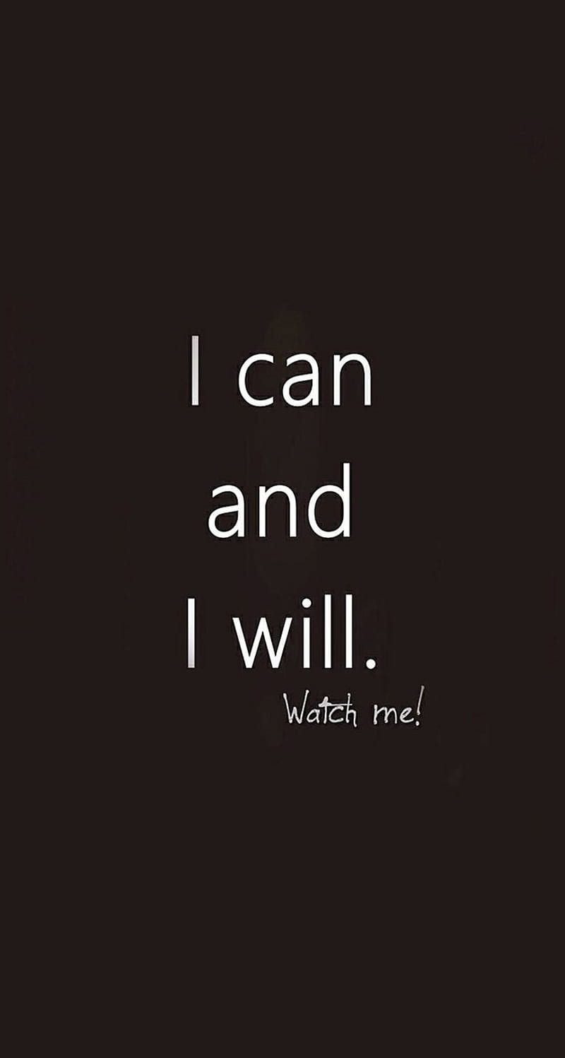 Motivation, i can, i will, message, HD phone wallpaper