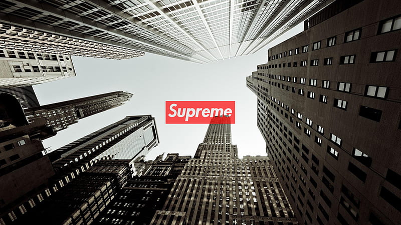 Supreme With Worm's Eye View Buildings Supreme, HD wallpaper