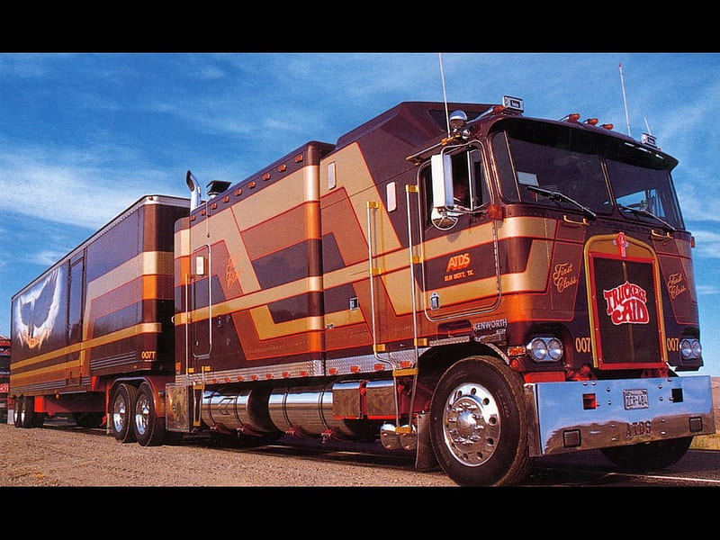 Semi-truck Custom, carros, custom, truck, semi, HD wallpaper