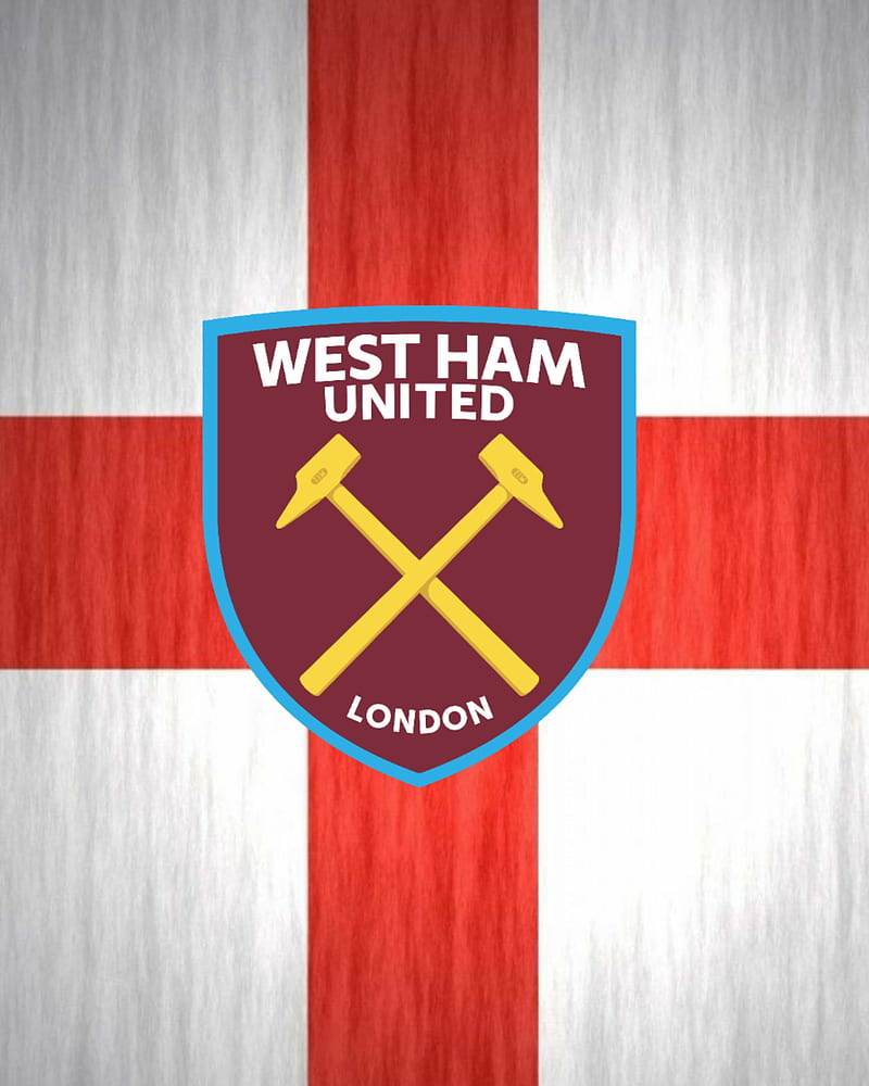 West Ham United, england, football, football club, hammers, premier league, st george, st george flag, west ham, whufc, HD phone wallpaper