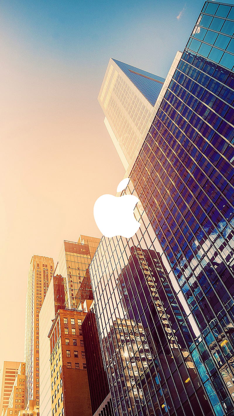 Apple Skyscrapers, architecture, brands, building, buildings, logos, modern, phones, technology, HD phone wallpaper