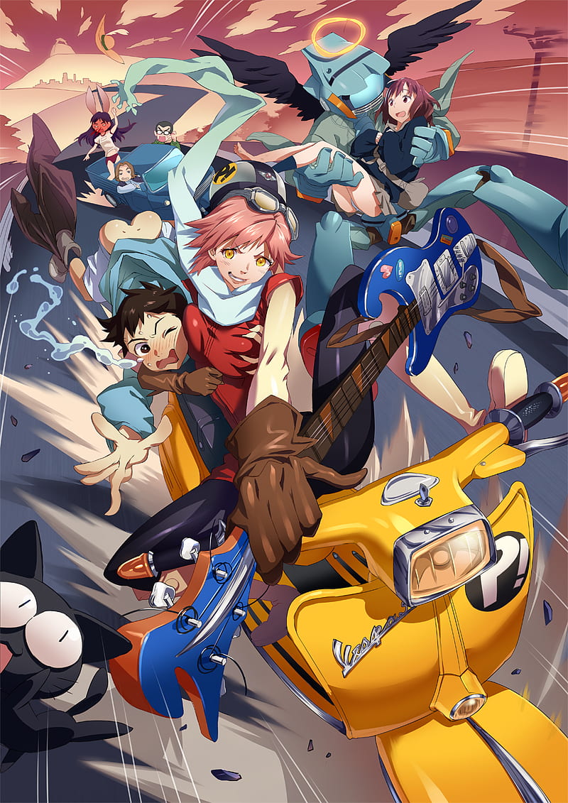 FLCL Characters, mamimi, fooly cooly, anime, naota, haruko, canti, HD  wallpaper | Peakpx