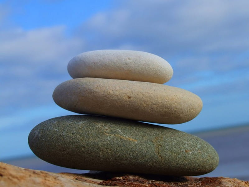 Balancing Stones, rocks, mountaintop, stones, balanced, deserts, boulders, HD wallpaper