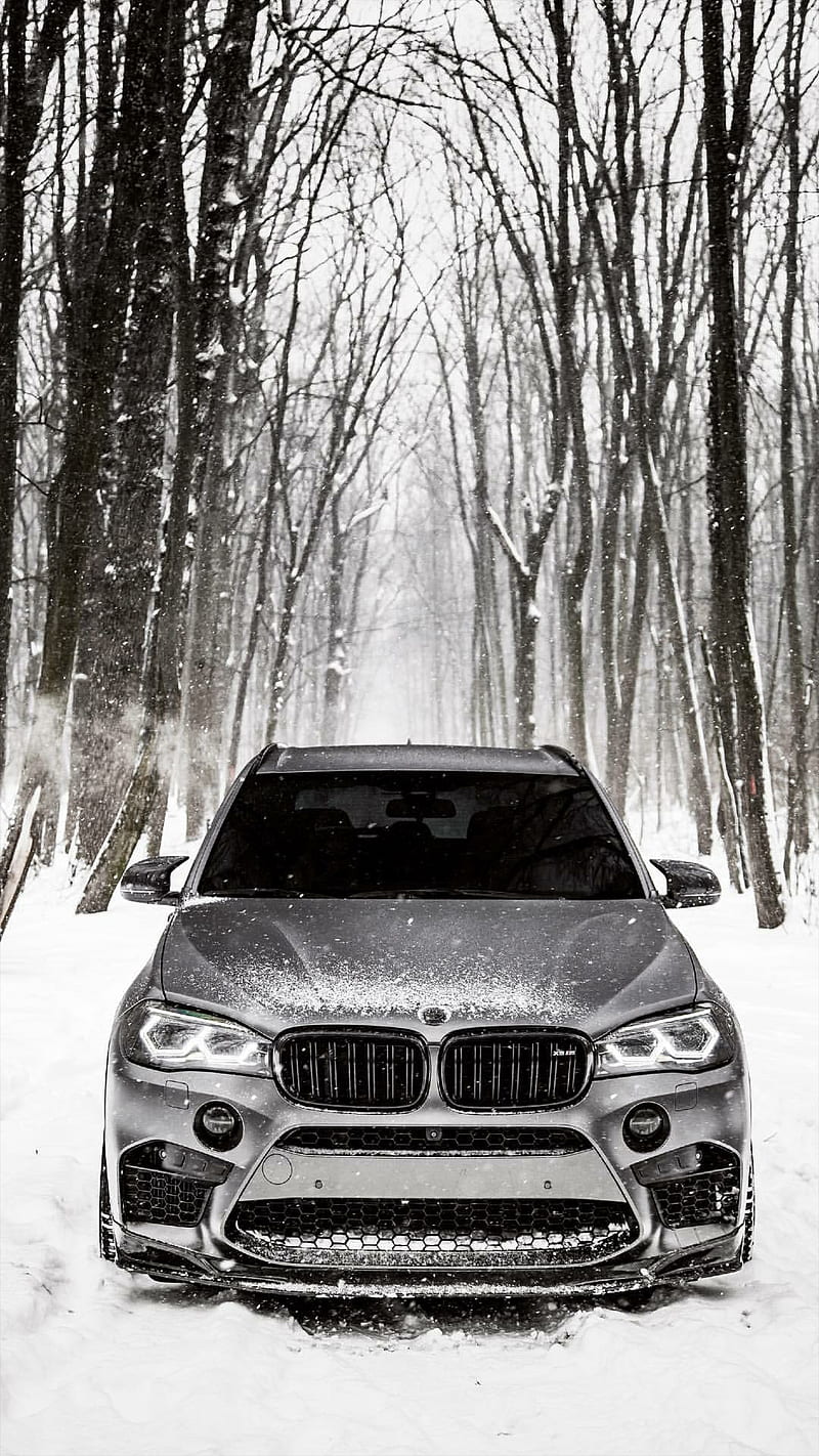 Winter Beast, bmw, x6, black, car, suv, sports, america, new, HD phone wallpaper