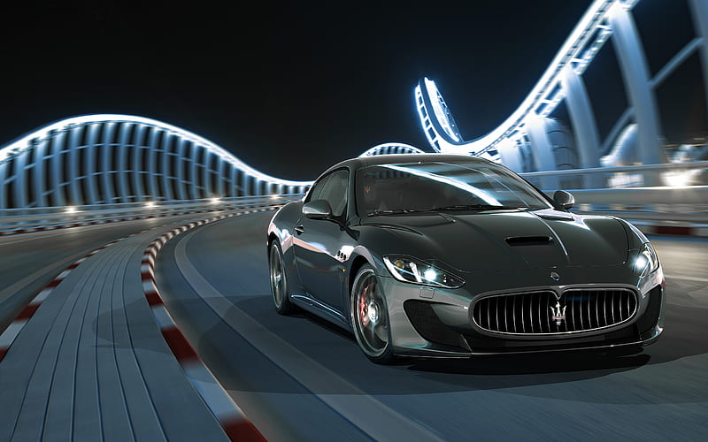 2014 Maserati GranTurismo MC Stradale, Coupe, Gran Turismo, V8, car, HD wallpaper