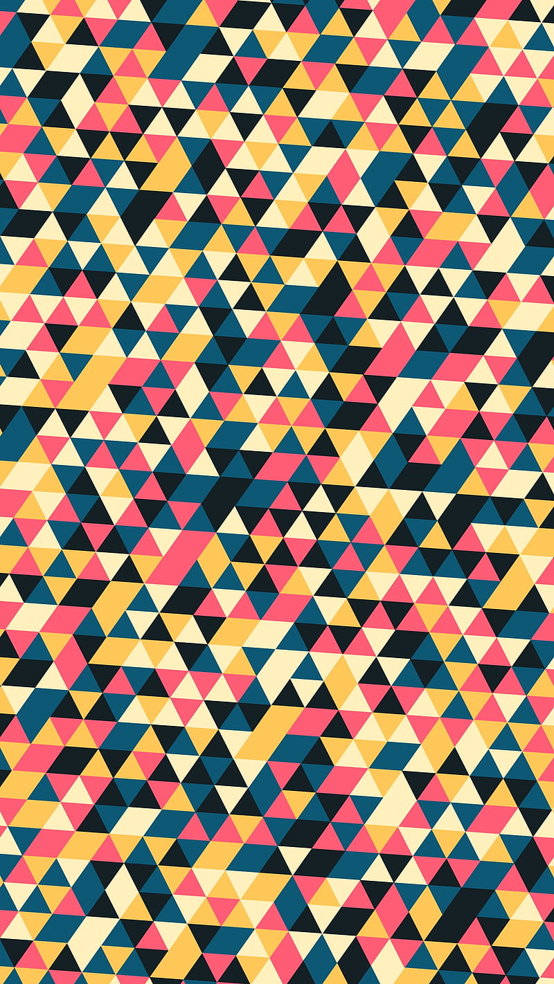 Small Pattern 1, abstract, abstraction, flat, pastel colors, triangles, HD phone wallpaper