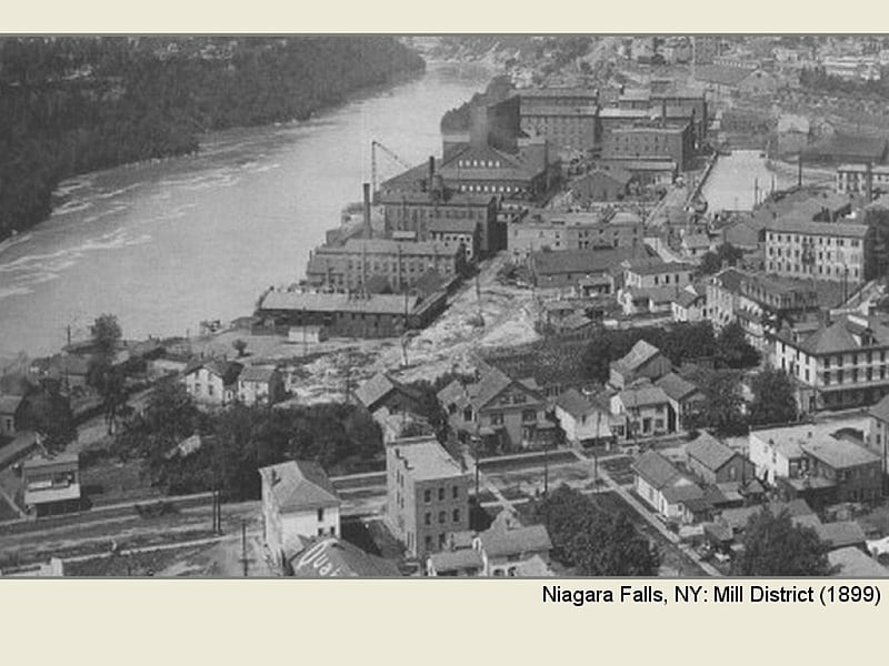Niagara Falls, NY: Mill District (1899), architecture, mills, niagara falls, historic, HD wallpaper