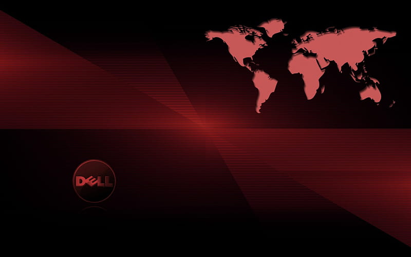 Dell, shadows, red, gimp, HD wallpaper | Peakpx
