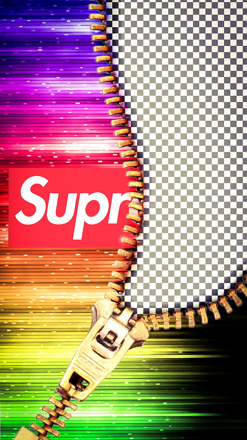 Supreme Insides, abstract, brand, colorful, designer, icon, iphone, neon, rainbow, supreme, transparent, HD phone wallpaper