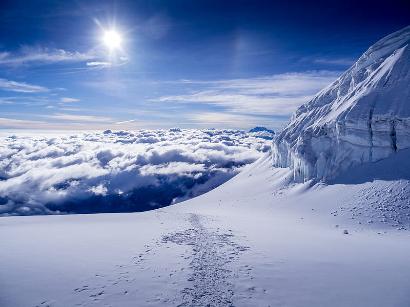 white snowfield during day time, HD wallpaper
