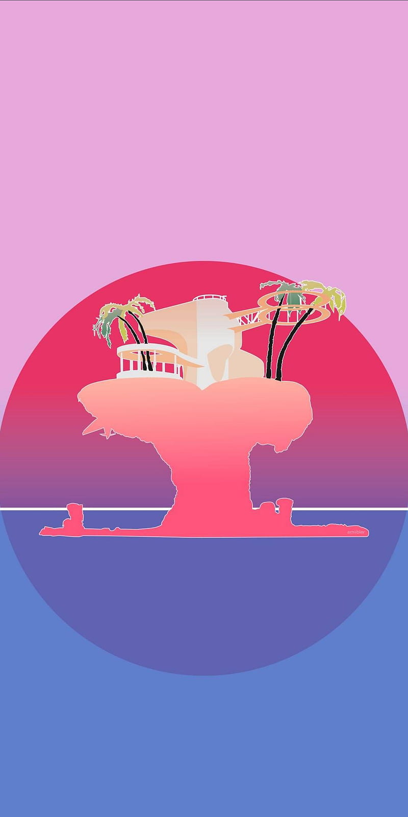 Plastic Beach Night Optimized For Phone high Res Version In Comments  R  Gorillaz HD phone wallpaper  Peakpx