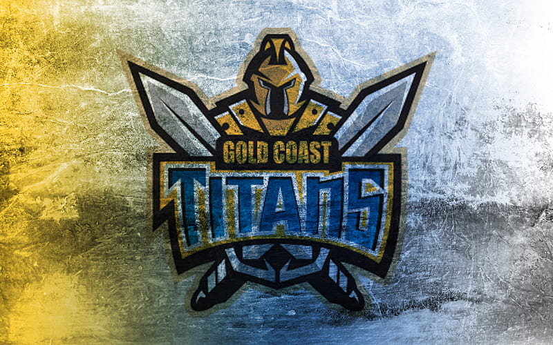 Rugby, Gold Coast Titans, National Rugby League , NRL , Logo, HD wallpaper