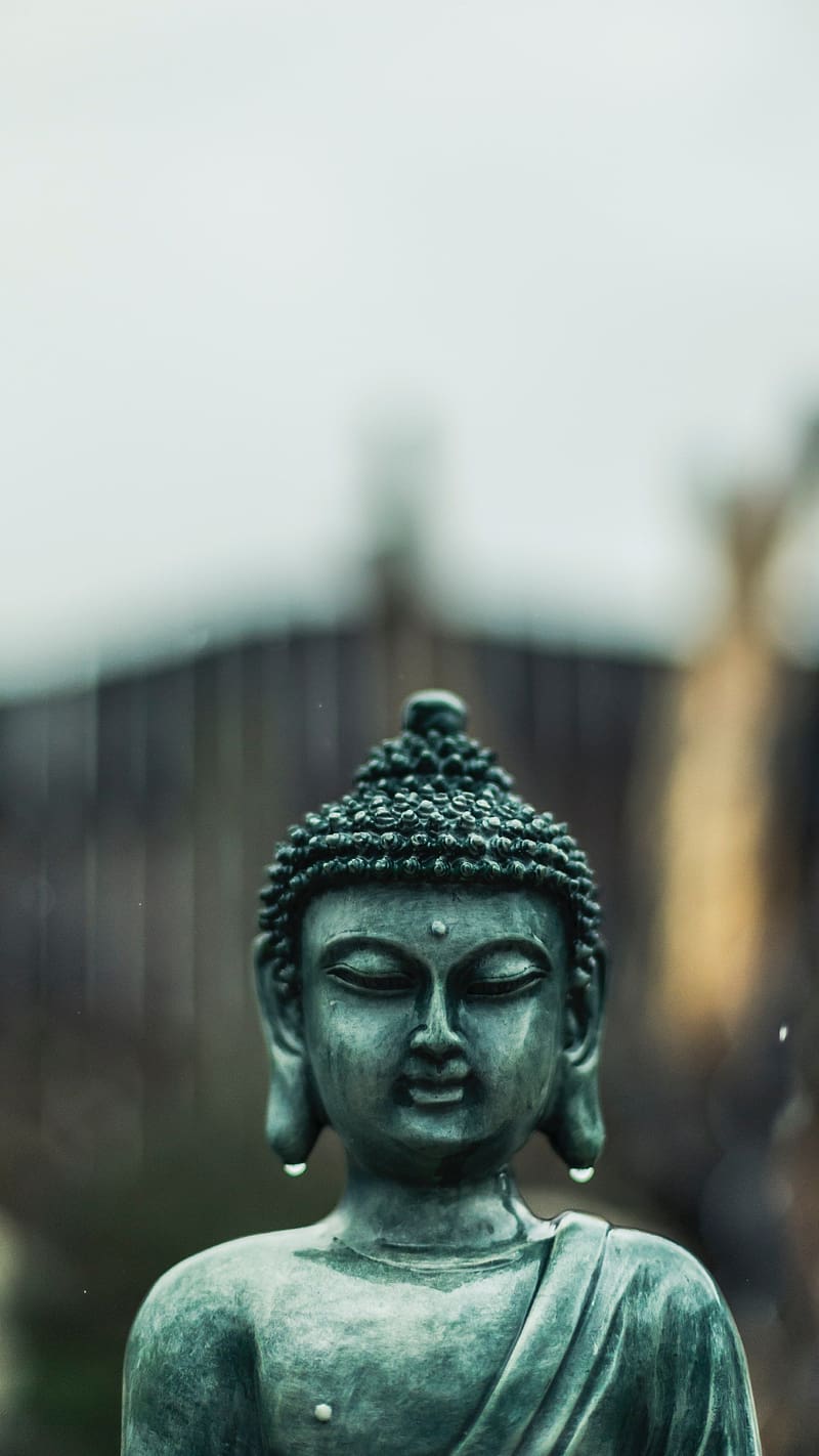 Buddha , Blur Background, god, lord buddha, meditation, HD phone wallpaper