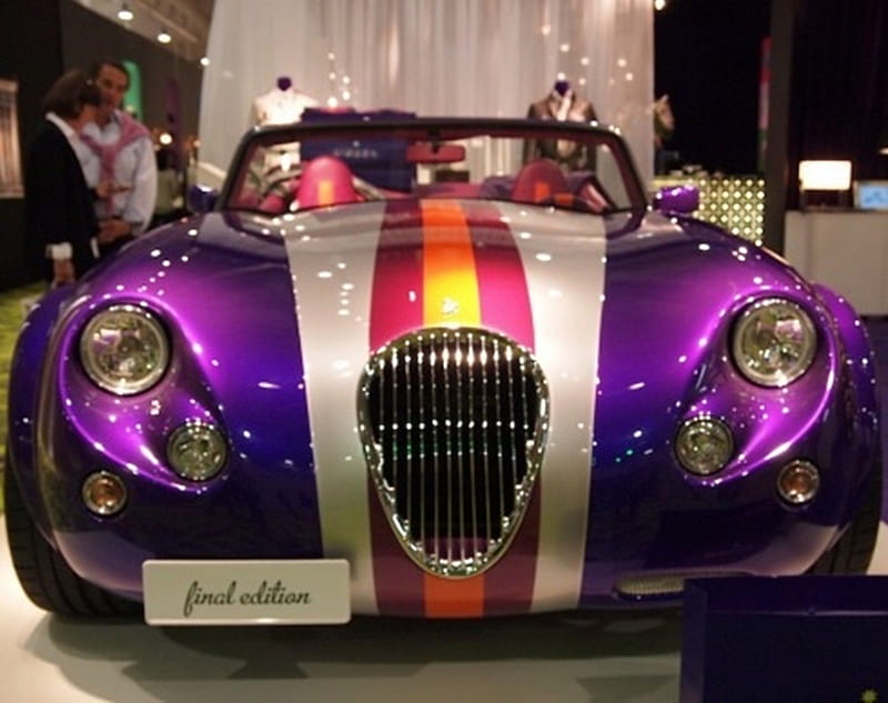Bugatti - incredible monster, purple, car, shiny, luxury, HD wallpaper