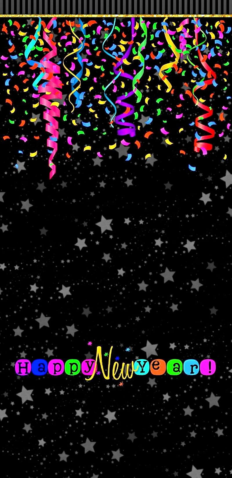 Newyear19 , party, happy, new year, colourful, stars, pretty, girly, HD phone wallpaper
