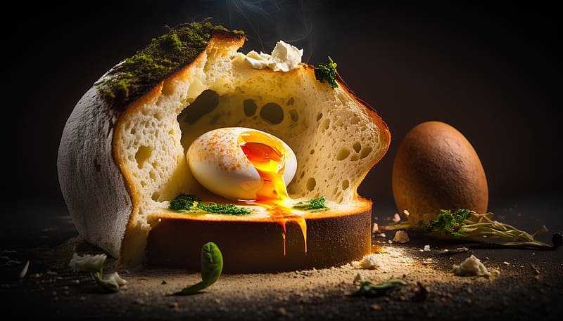Boiled egg, Bread, Healthy, Meal, Egg, HD wallpaper