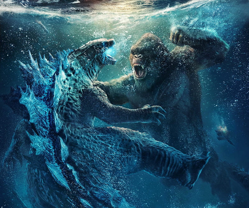 Godzilla Vs Kong, Vs, movie, Kong, Godzilla, HD wallpaper