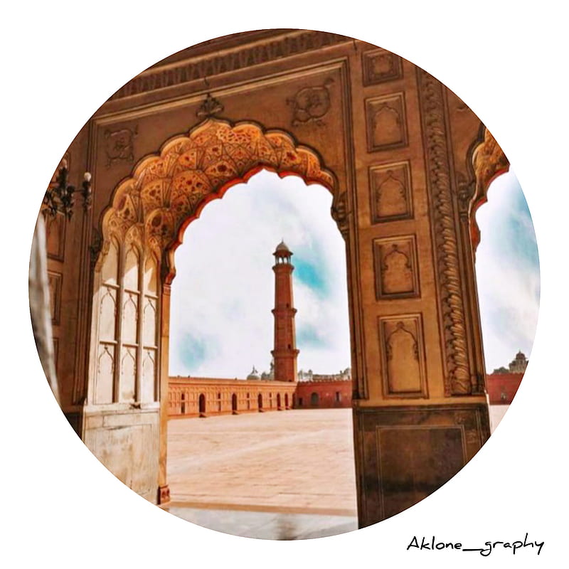 Badshahi mosque, aklone graphic, badshahi masgid, badshahi mosque, islamic  places, HD phone wallpaper | Peakpx