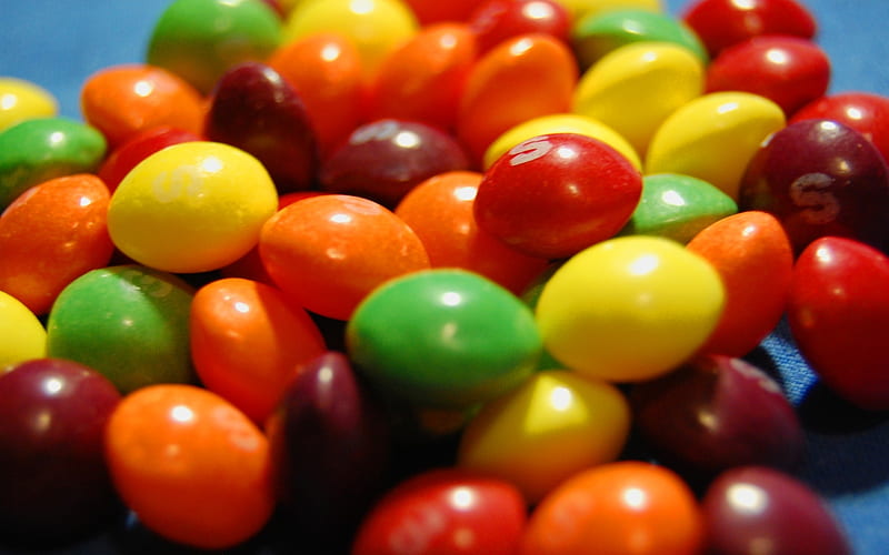 Skittles, candy, colors, rainbow, taste, HD wallpaper