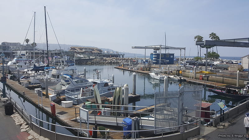 Redondo Beach Harbor, Redondo, Water, Dock, Harbor, California, Sky, Boats, HD wallpaper