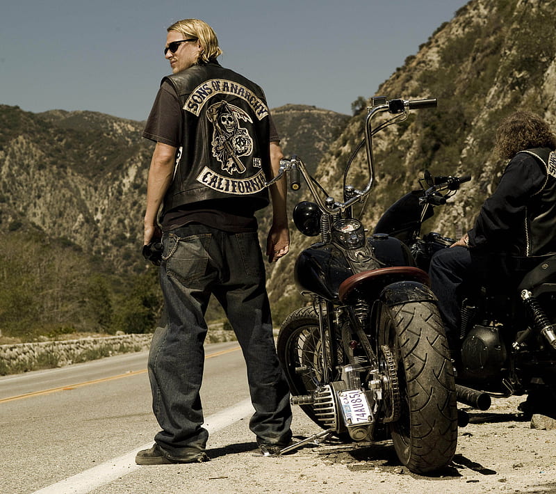 Sons Of Anarchy, bikes, darkdroid, motorcycle, series, soa, HD wallpaper