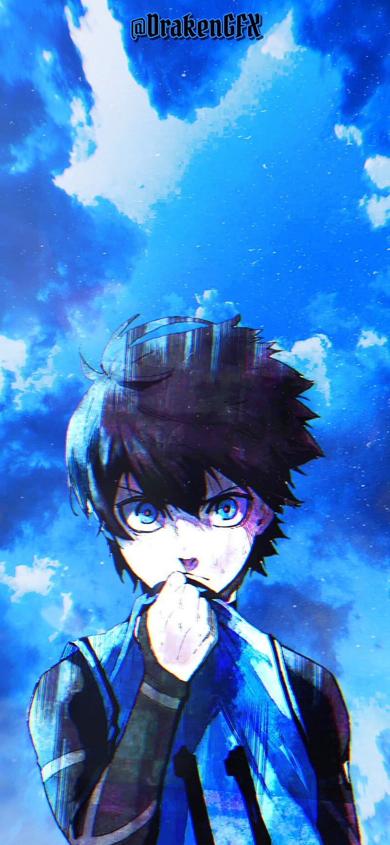 Blue Lock, Sky, Isagi, Android backgrounds, iPhone , Yoichi Isagi, cool backgrounds, Football, cool , Aesthetic, Android , Anime aesthetic, manga, anime, iPhone backgrounds, HD phone wallpaper