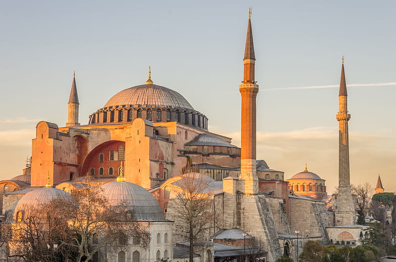Architecture, Dome, Turkey, Mosque, Istanbul, Religious, Hagia Sophia, Mosques, HD wallpaper