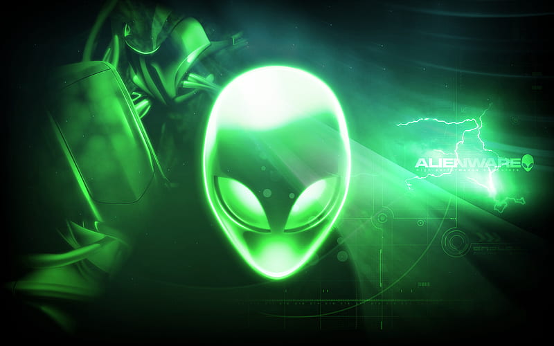 Alienware, technology, glow, green, HD wallpaper | Peakpx