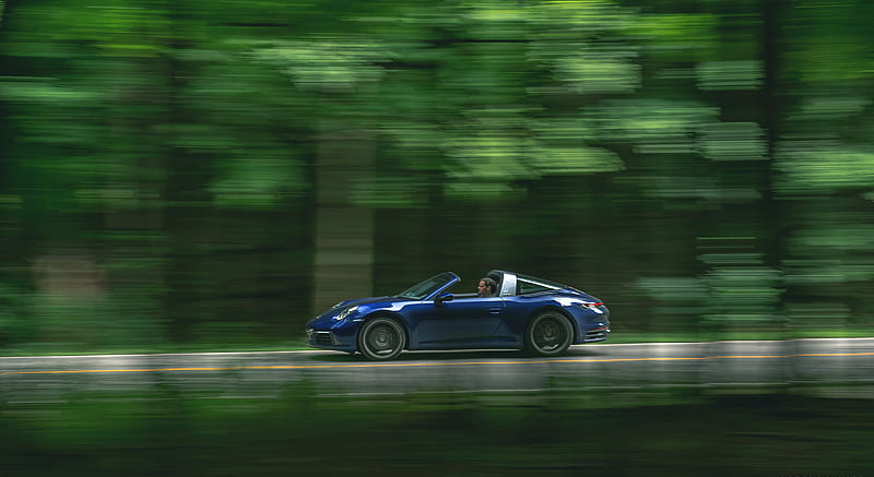 2021 Porsche 911 Targa 4 (Color: Gentian Blue) - Side , car, HD wallpaper