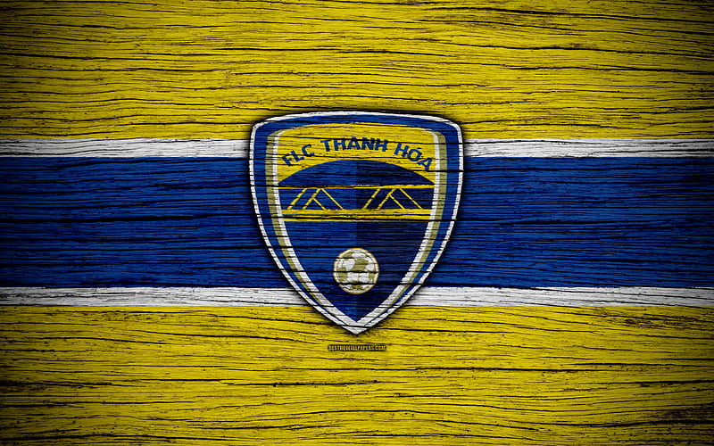 FLC Thanh Hoa FC, fire logo, V-League, blue and yellow lines, Vietnamese  football club, HD wallpaper | Peakpx