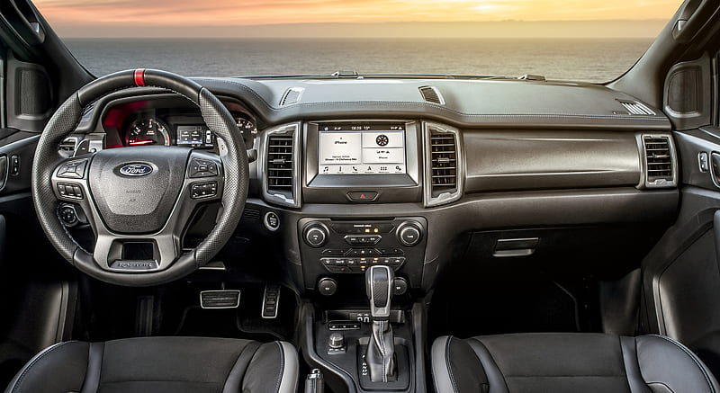 2019 Ford Ranger Raptor (Color: Conquer Grey) - Interior, Cockpit , car, HD wallpaper