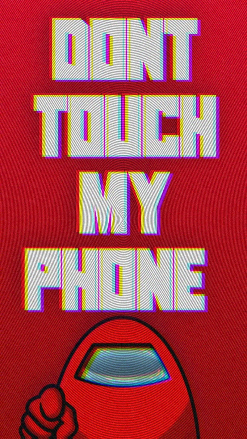 Don t touch my phone, among us, purple, HD phone wallpaper | Peakpx