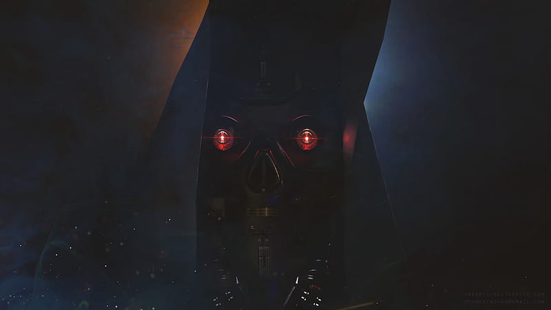 robot, cyborg, face, dark, smoke, hood, HD wallpaper