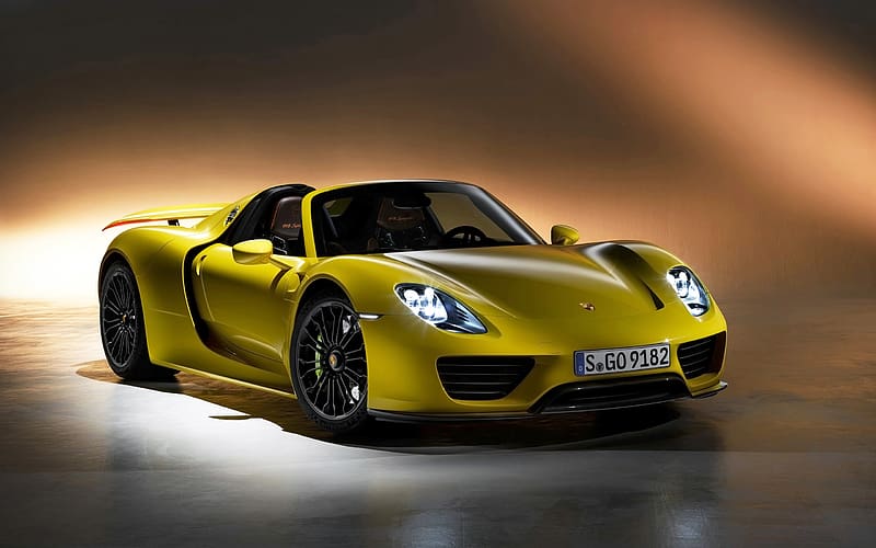 Porsche, Vehicles, Yellow Car, Porsche 918 Spyder, HD wallpaper | Peakpx